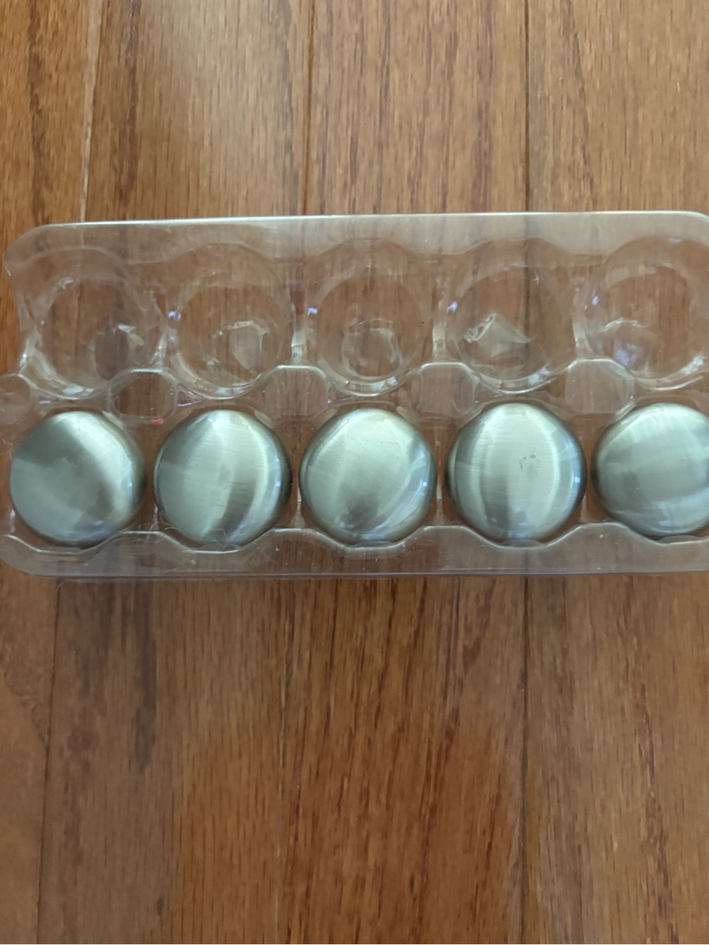 Silver Drawer Knobs set of 5 Cabinet Pull Handles